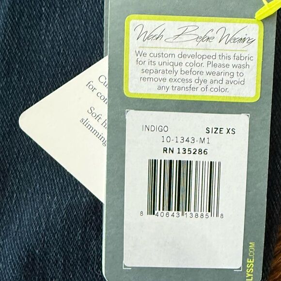 Lyssé Noho Denim Zip Legging Indigo Jeans XS NWT - Picture 5 of 6
